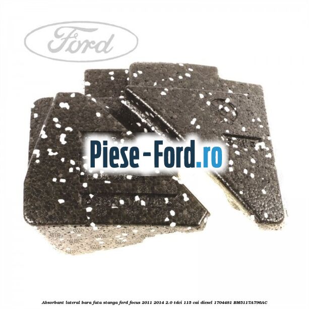 Absorbant lateral bara fata stanga Ford Focus 2011-2014 2.0 TDCi 115 cai diesel