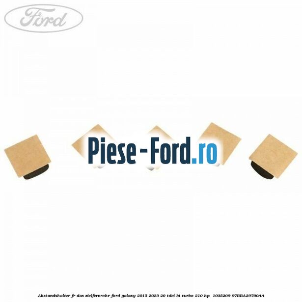 Abstandshalter für das Zielfernrohr Ford Galaxy 2015-2023 2.0 TDCi BI-Turbo 210 HP #6EC7B3D257