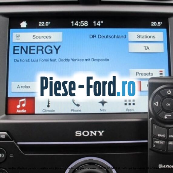 Actualizare radio digital Pentru radio RDS-FM cu functie AF Ford S-Max 2007-2014 2.0 145 cai benzina