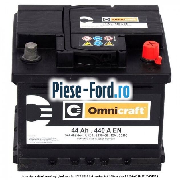 Acumulator 44 AH Omnicraft Ford Mondeo 2019-2023 2.0 EcoBlue 4x4 190 cai diesel #ACCB8B6118