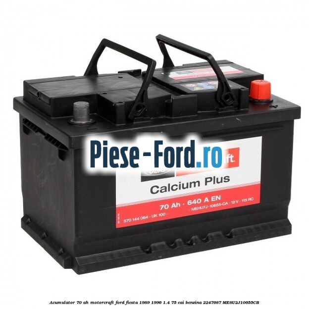 Acumulator 70 AH Motorcraft Ford Fiesta 1989-1996 1.4 75 cai benzina #D5EC2C8ACD