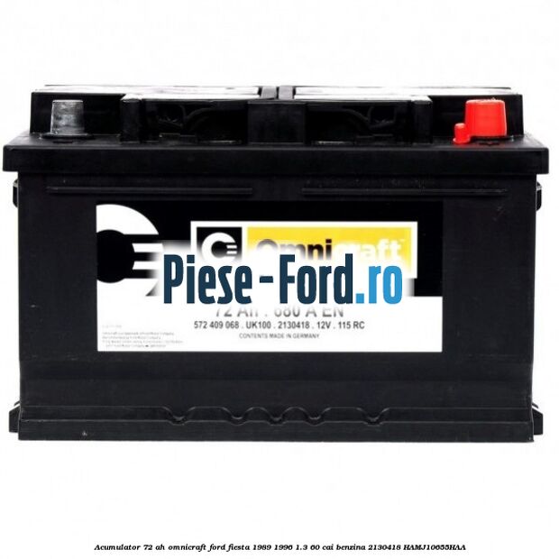 Acumulator 72 AH Omnicraft Ford Fiesta 1989-1996 1.3 60 cai benzina #61FE097B3B
