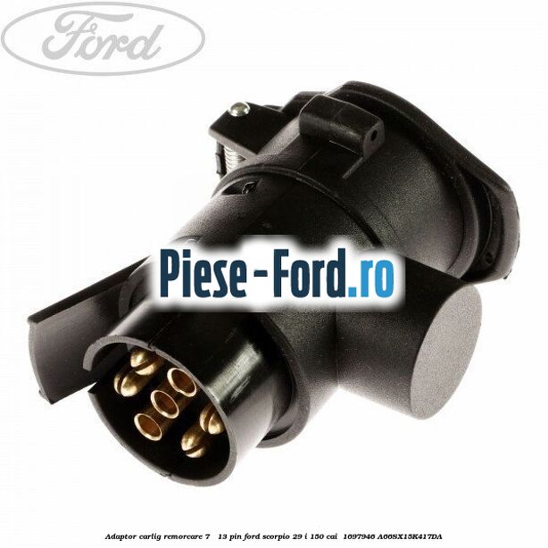 Adaptor carlig remorcare 7 - 13 pin Ford Scorpio 2.9 i 150 cai #7269D967E5