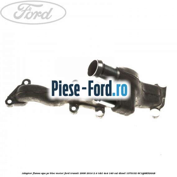 Adaptor flansa apa, pe bloc motor Ford Transit 2006-2014 2.4 TDCi 4x4 140 cai diesel #30D1BA71AF