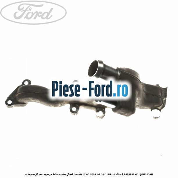 Adaptor flansa apa, pe bloc motor Ford Transit 2006-2014 2.4 TDCi 115 cai #B88E04550E Adaptor flansa apa, pe bloc motor Ford Transit 2006-2014 2.4 TDCi 115 cai #B88E04550E