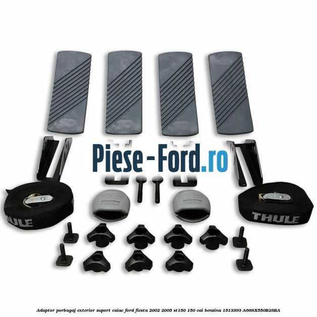 Adaptor porbagaj exterior, suport caiac Ford Fiesta 2002-2005 ST150 150 cai benzina #5F991BCFE0