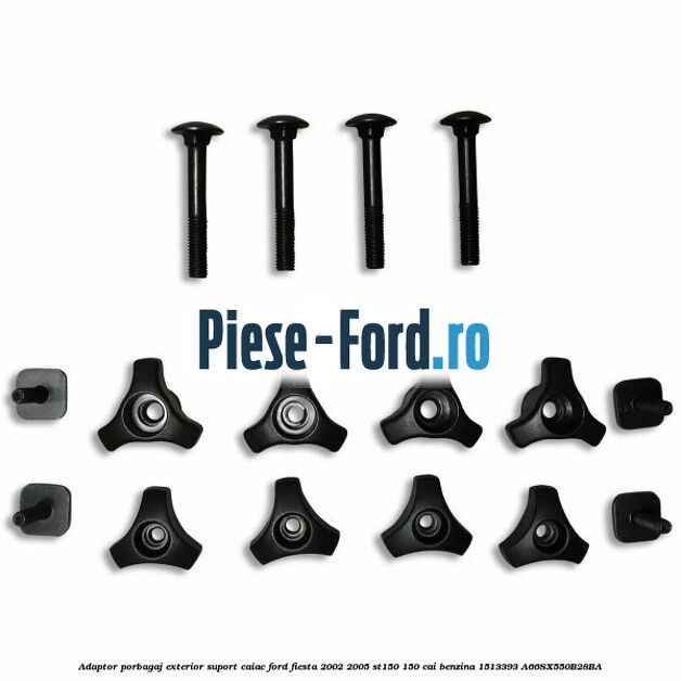 Adaptor porbagaj exterior, suport caiac Ford Fiesta 2002-2005 ST150 150 cai benzina #5F991BCFE0