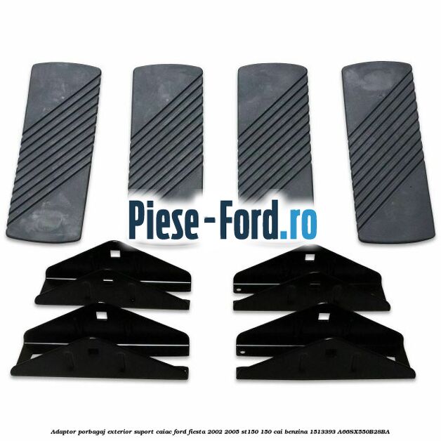 Adaptor porbagaj exterior, suport caiac Ford Fiesta 2002-2005 ST150 150 cai benzina #5F991BCFE0