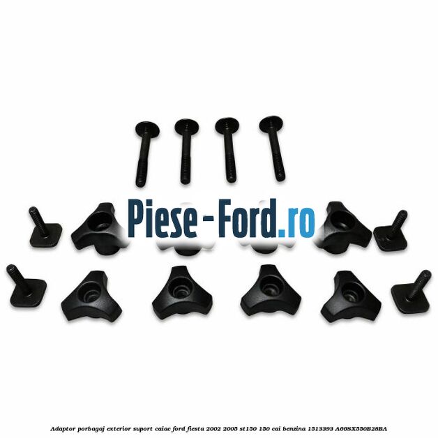 Adaptor porbagaj exterior, suport caiac Ford Fiesta 2002-2005 ST150 150 cai benzina #5F991BCFE0