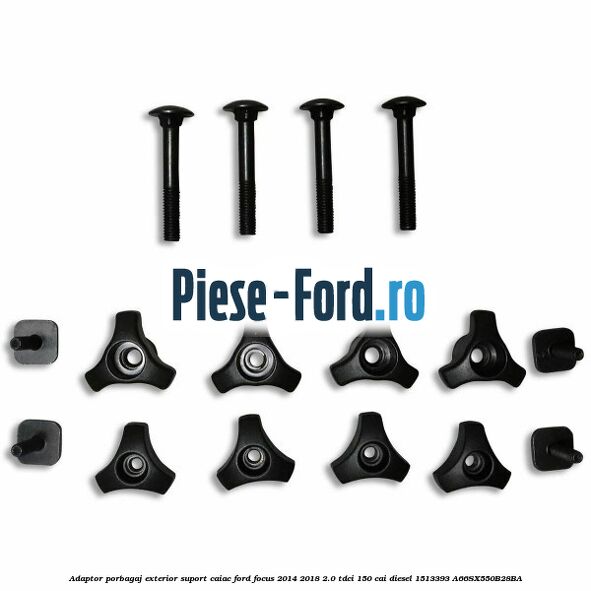 Adaptor porbagaj exterior, suport caiac Ford Focus 2014-2018 2.0 TDCi 150 cai diesel #A0BEF6B29F