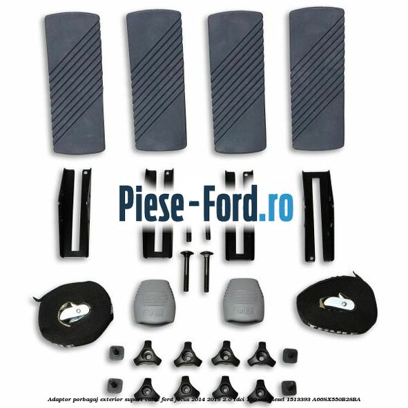 Adaptor porbagaj exterior, suport caiac Ford Focus 2014-2018 2.0 TDCi 150 cai diesel #A0BEF6B29F
