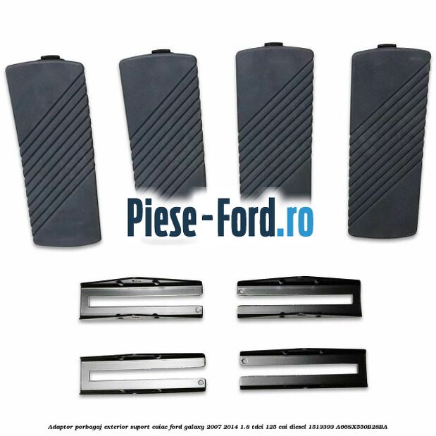 Adaptor porbagaj exterior, suport caiac Ford Galaxy 2007-2014 1.8 TDCi 125 cai diesel #E2F04B383A