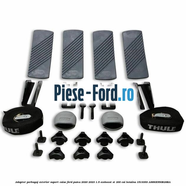 Adaptor porbagaj exterior, suport caiac Ford Puma 2020-2023 1.5 EcoBoost ST 200 cai benzina #F1E4E1CE59