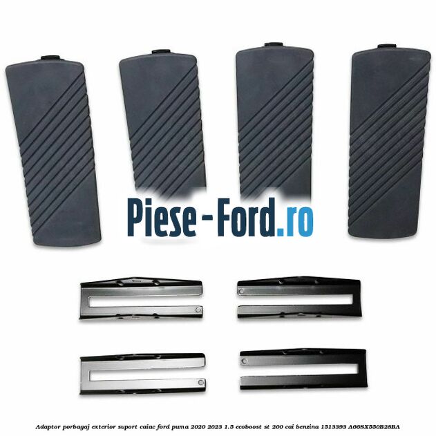 Adaptor porbagaj exterior, suport caiac Ford Puma 2020-2023 1.5 EcoBoost ST 200 cai benzina #F1E4E1CE59