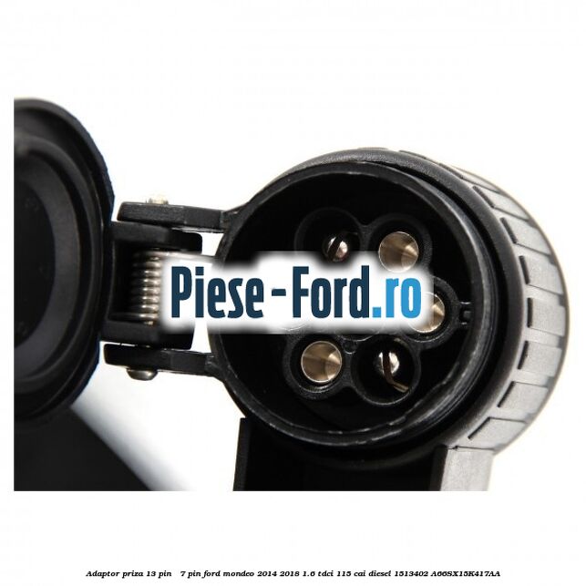 Adaptor priza 13 pin - 7 pin Ford Mondeo 2014-2018 1.6 TDCi 115 cai diesel #7424689852