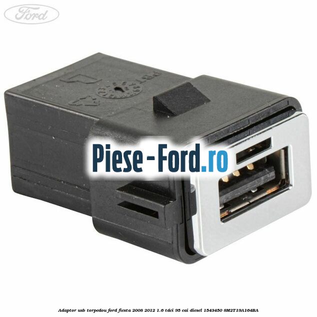 Adaptor micro USB la model C Ford Fiesta 2008-2012 1.6 TDCi 95 cai diesel