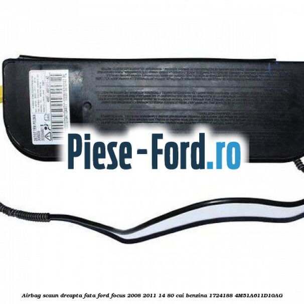 Airbag scaun dreapta fata Ford Focus 2008-2011 1.4 80 cai #D34ACC87D0