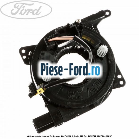 Airbag-Spirale Lenkrad Ford S-Max 2007-2014 1.6 TDCi 115 HP  #E13DCF32A0