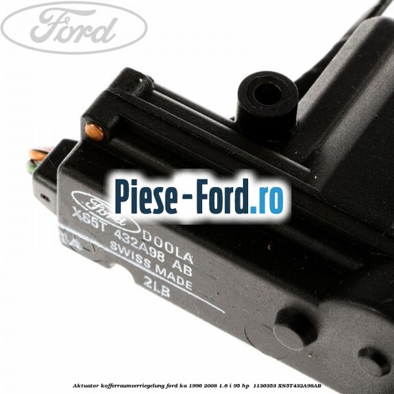 Aktuator Kofferraumverriegelung Ford Ka 1996-2008 1.6 i 95 HP  #52CE31A850