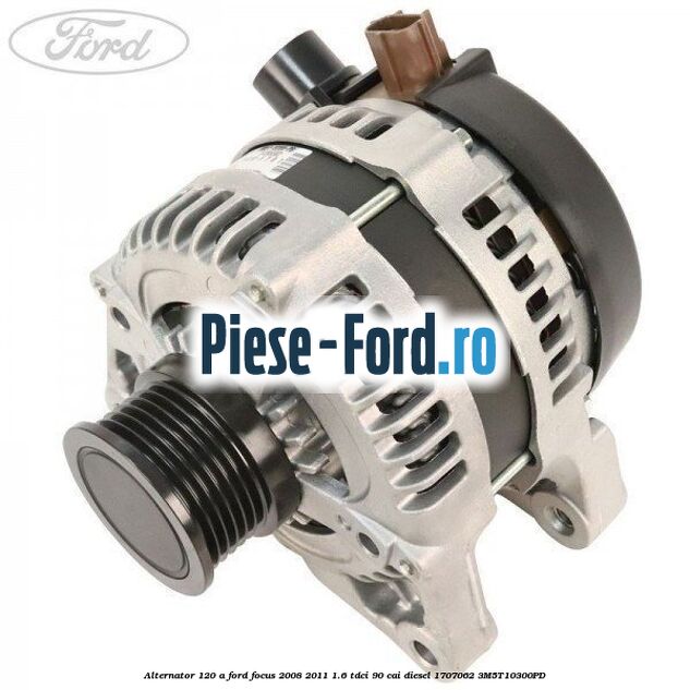 Alternator 120 A Ford Focus 2008-2011 1.6 TDCi 90 cai diesel #C223F5DEAC