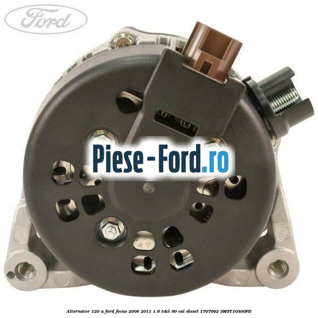 Alternator 120 A Ford Focus 2008-2011 1.6 TDCi 90 cai diesel #C223F5DEAC