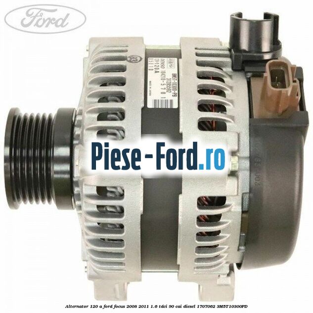 Alternator 120 A Ford Focus 2008-2011 1.6 TDCi 90 cai diesel #C223F5DEAC