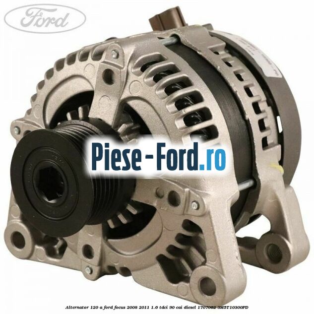 Alternator 120 A Ford Focus 2008-2011 1.6 TDCi 90 cai diesel #C223F5DEAC