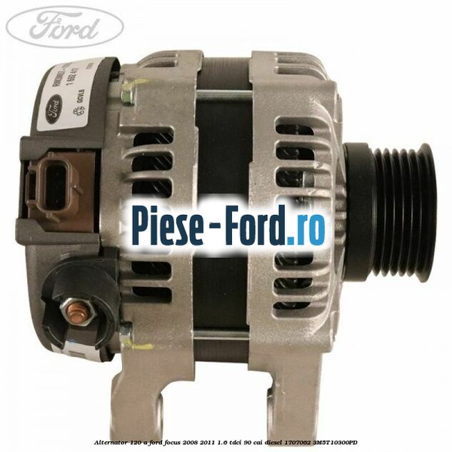 Alternator 120 A Ford Focus 2008-2011 1.6 TDCi 90 cai diesel #C223F5DEAC