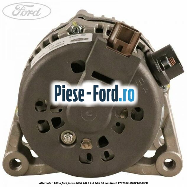 Alternator 120 A Ford Focus 2008-2011 1.6 TDCi 90 cai diesel #C223F5DEAC