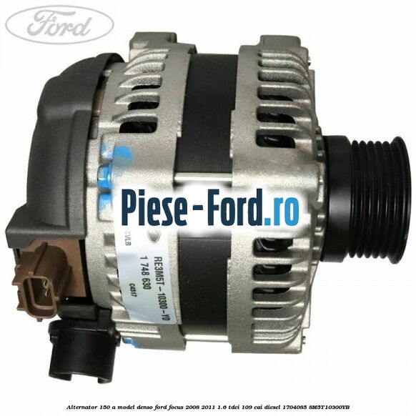 Alternator 150 A model Denso Ford Focus 2008-2011 1.6 TDCi 109 cai diesel #D3949EA123
