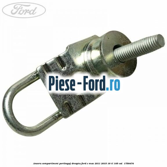 Ancora compartiment portbagaj dreapta Ford C-Max 2011-2015 1.6 Ti 105 cai #09C79D03A3