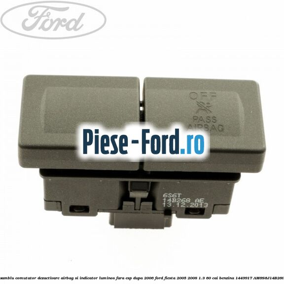 Ansamblu comutator dezactivare airbag si indicator luminos, fara ESP, dupa 2006 Ford Fiesta 2005-2008 1.3 60 cai benzina