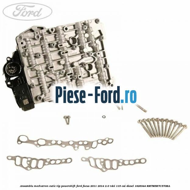 Adaptor furtun ventilatie cutie 6 trepte powershift Ford Focus 2011-2014 2.0 TDCi 115 cai diesel
