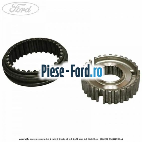 Ansamblu sincron treapta 3 si 4 cutie 5 trepte B5/IB5 Ford B-Max 1.5 TDCi 95 cai  #7C8D810757