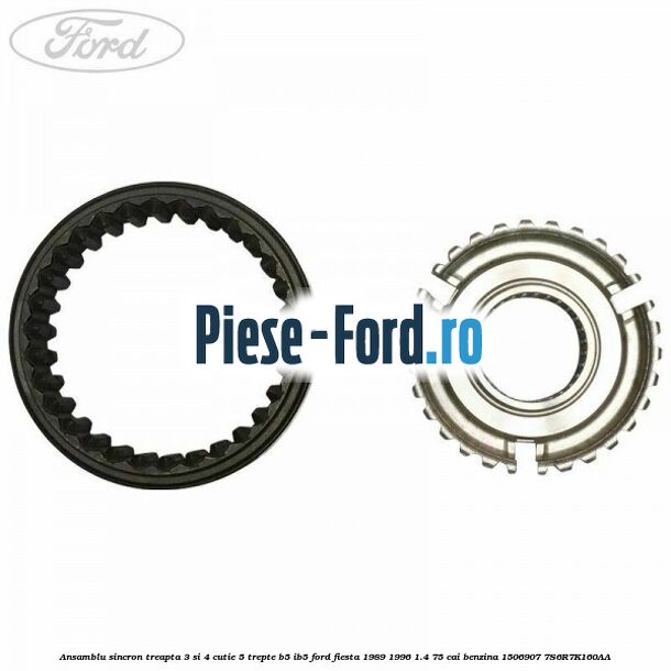 Ansamblu sincron treapta 3 si 4 cutie 5 trepte B5/IB5 Ford Fiesta 1989-1996 1.4 75 cai benzina #E5C491F1A8