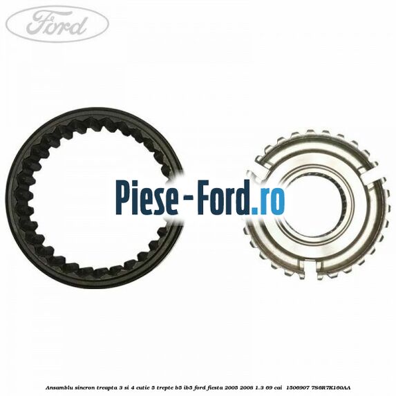 Ansamblu sincron treapta 3 si 4 cutie 5 trepte B5/IB5 Ford Fiesta 2005-2008 1.3 69 cai  #5E16ABF272