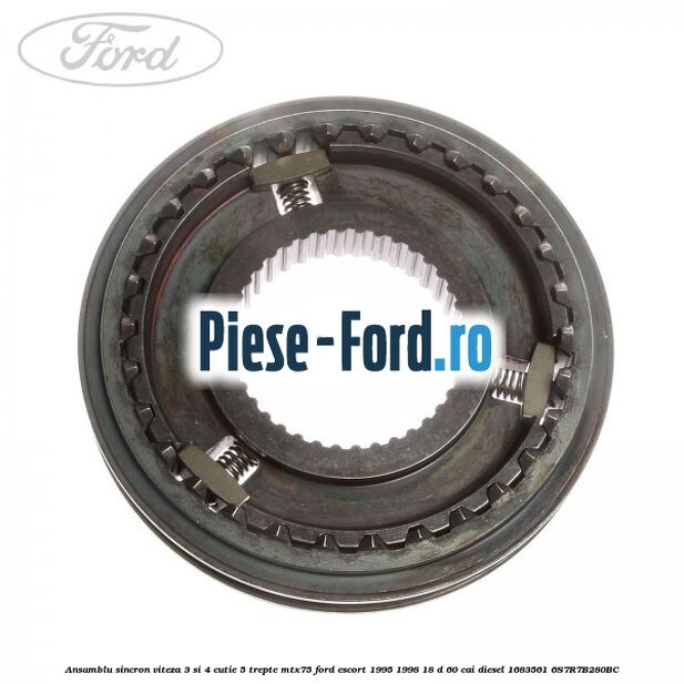 Ansamblu sincron viteza 3 si 4 cutie 5 trepte MTX75 Ford Escort 1995-1998 1.8 D 60 cai #57F4046774