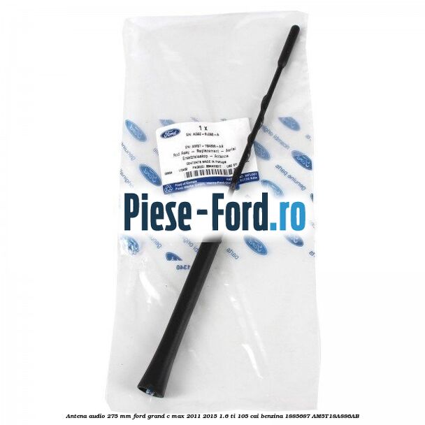 Antena audio 275 mm Ford Grand C-Max 2011-2015 1.6 Ti 105 cai benzina #7A57DB5DBA