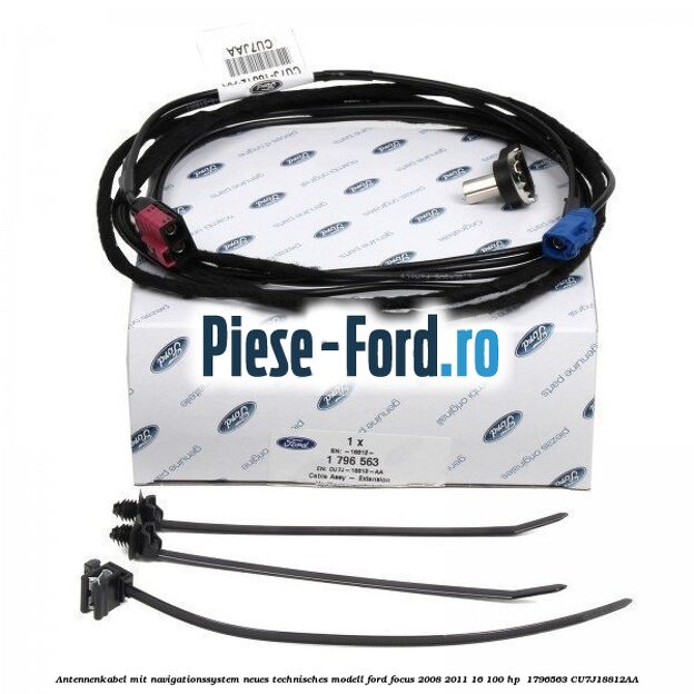 Antennenkabel mit Navigationssystem, neues technisches Modell Ford Focus 2008-2011 1.6 100 HP #B3AC399B80