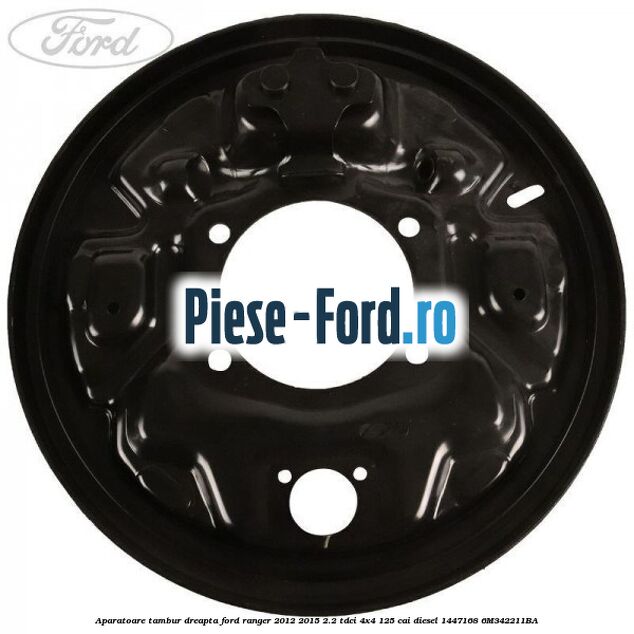 Aparatoare tambur dreapta Ford Ranger 2012-2015 2.2 TDCi 4x4 125 cai diesel #22F06284F0