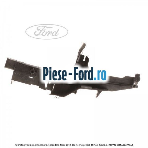 Aparatoare usa fata interioara stanga Ford Focus 2011-2014 1.6 EcoBoost 150 cai benzina #095DC8CC4C
