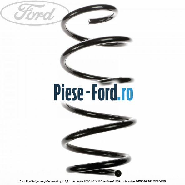 Arc elicoidal punte fata Ford Mondeo 2008-2014 2.0 EcoBoost 203 cai benzina