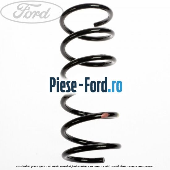 Arc elicoidal punte spate 5 usi combi autonivel Ford Mondeo 2008-2014 1.8 TDCi 125 cai diesel #46C916346F