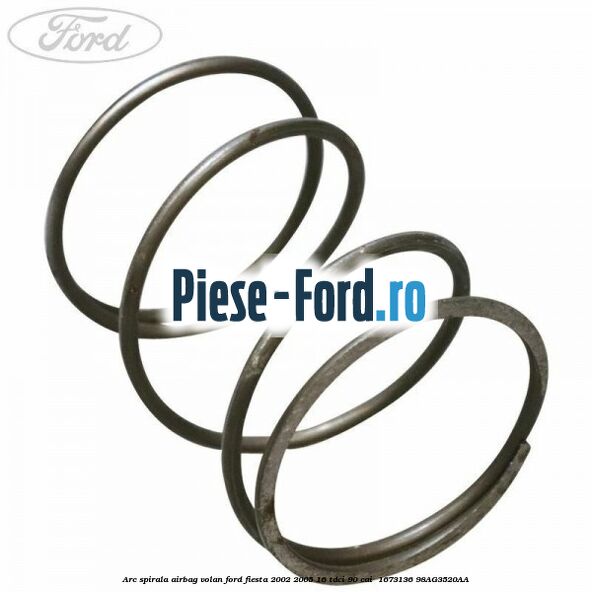 Arc spirala airbag volan Ford Fiesta 2002-2005 1.6 TDCi 90 cai #DFECD7AA6A