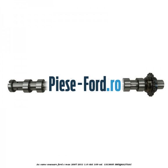 Ax came evacuare Ford C-Max 2007-2011 1.6 TDCi 109 cai  #8065819DF2