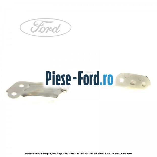 Balama capota dreapta Ford Kuga 2013-2016 2.0 TDCi 4x4 163 cai diesel #7DB70F3AF6