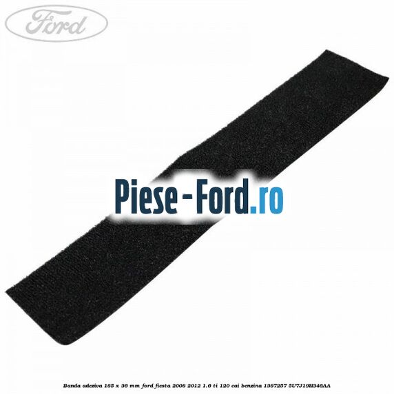 Banda adeziv antiscart rezervor Ford Fiesta 2008-2012 1.6 Ti 120 cai benzina