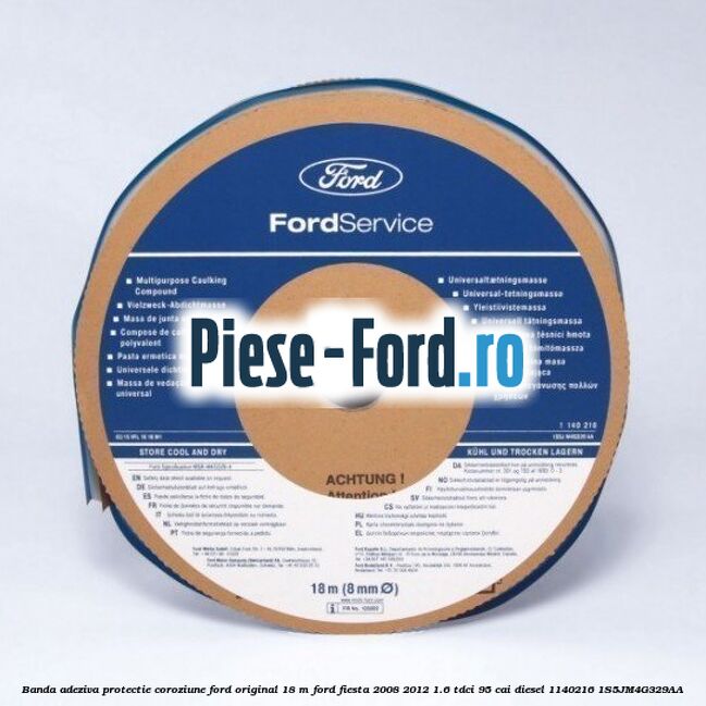 Banda adeziva grila parbriz, praguri Ford original Ford Fiesta 2008-2012 1.6 TDCi 95 cai diesel