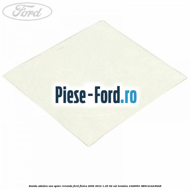 Banda adeziva usa spate rotunda Ford Fiesta 2008-2012 1.25 82 cai benzina