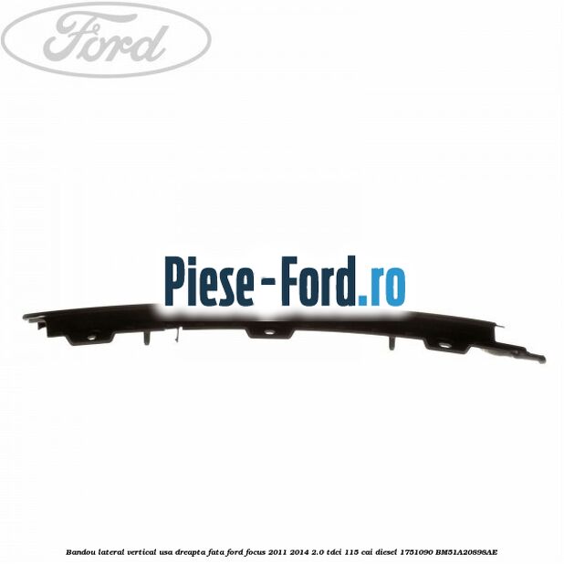 Banda protectie usa stanga fata Ford Focus 2011-2014 2.0 TDCi 115 cai diesel